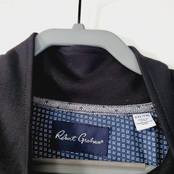 Robert Graham Preppy Tennis Gold Sport Preppy Crest Logo Zip Jacket XXL - Picture 4 of 8